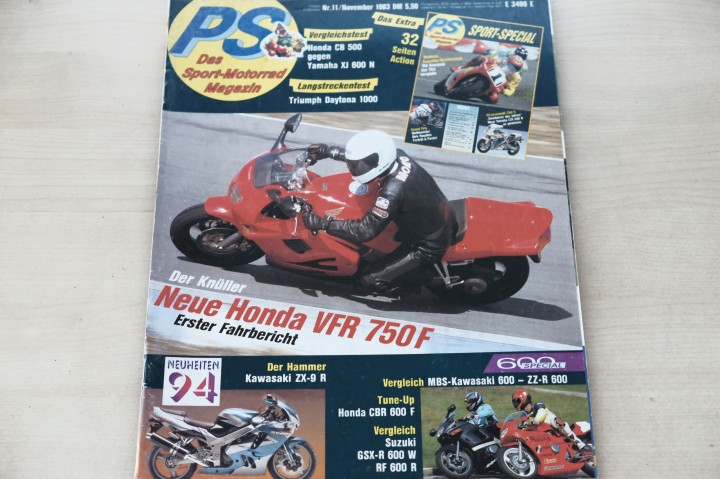 Deckblatt PS Sport Motorrad (11/1993)